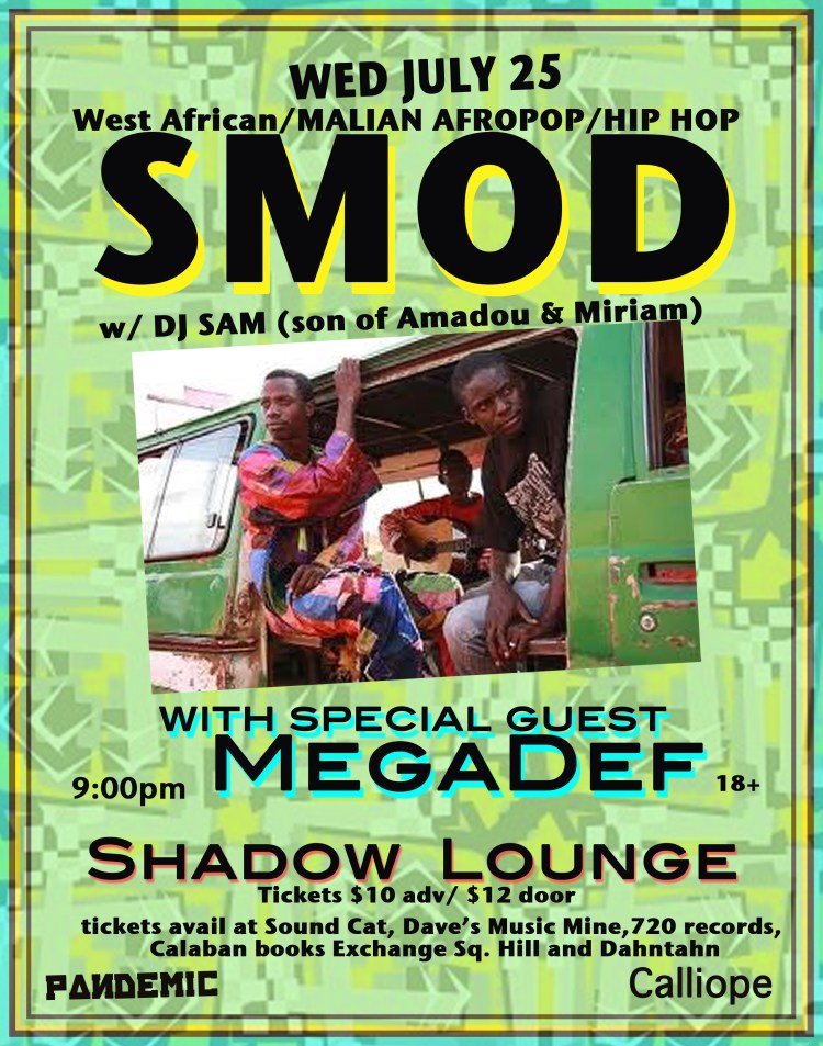 SMOD at Shadow Lounge July 25
