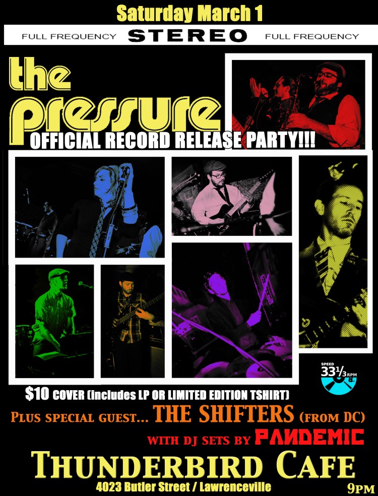 PANDEMIC, THE PRESSURE, THE SHIFTERS, THUNDERBIRD CAFE, PITTSBURGH, REGGAE